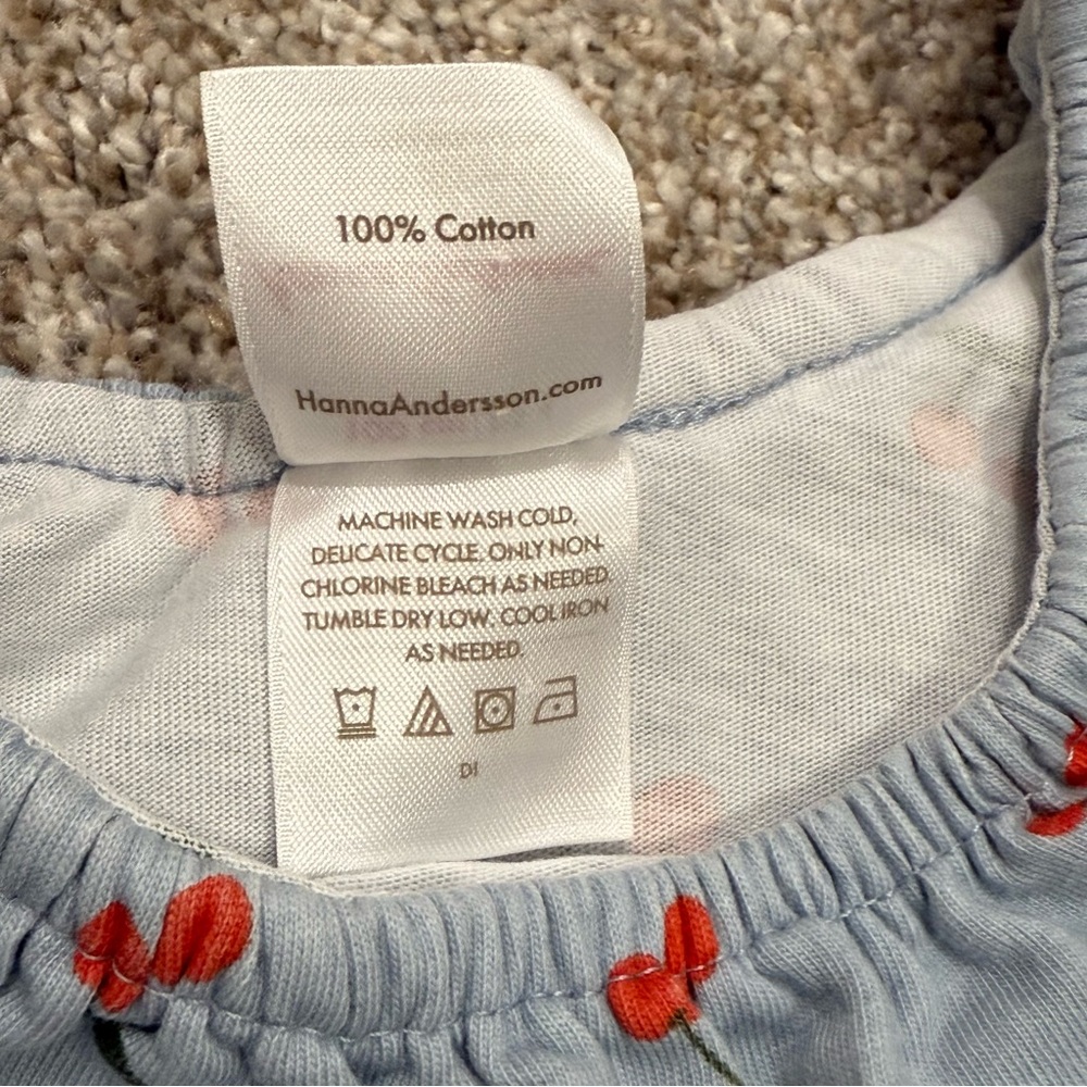 Hanna Andersson Very Cherry Ruffle Neck Swing Dress - Picture 9 of 9